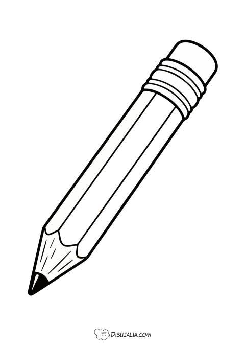 Lapiz con goma para el colegio