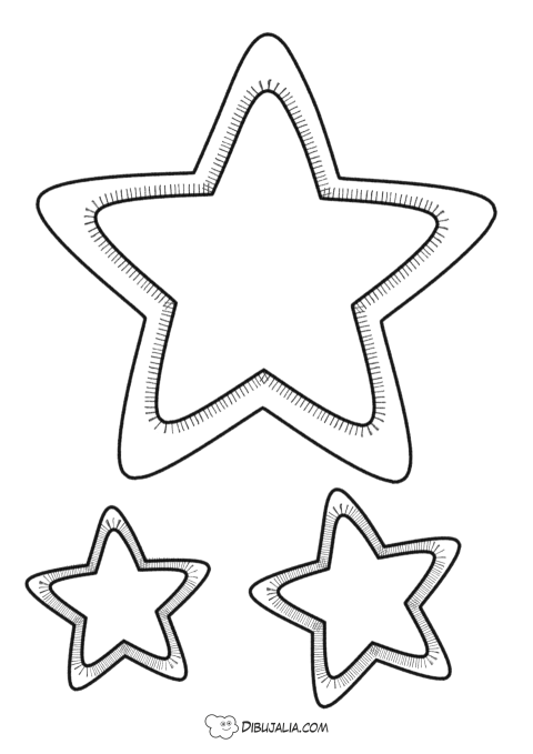 Plantillas con estrellas para decorar