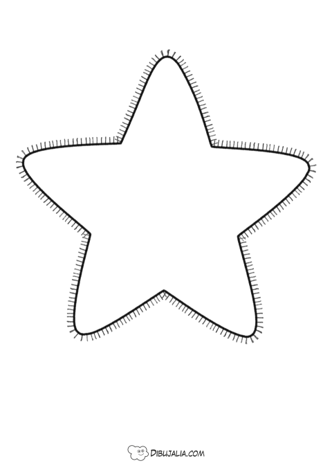 Estrella con flecos