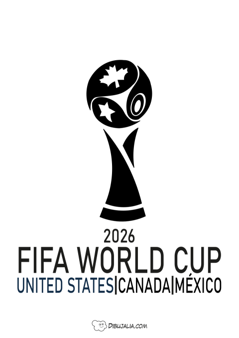 Logo estilo Copa Mundial futbol 2026