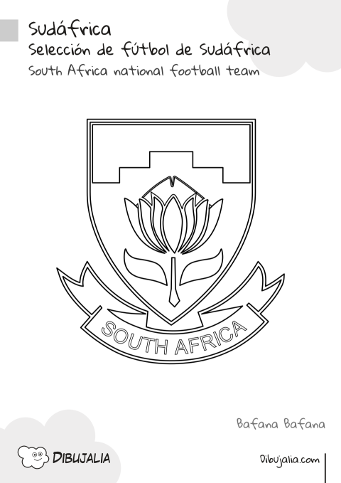 Escudo Selección de Fútbol de Sudáfrica