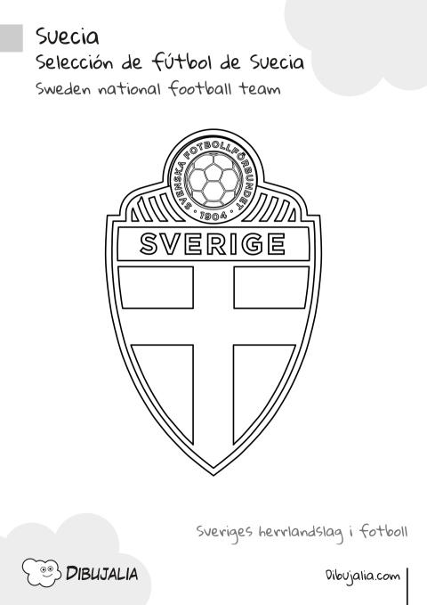 Escudo Selección de Fútbol de Suecia