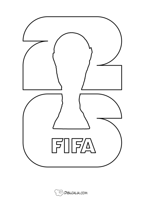 Silueta Logo Mundial Fútbol 2026