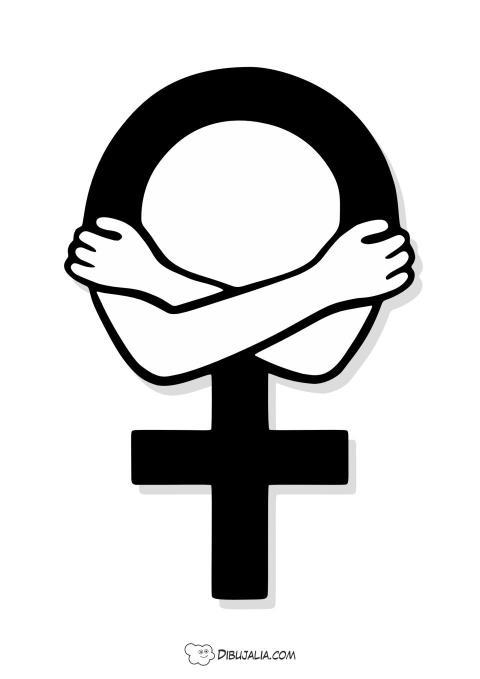 Abrazo al Simbolo de Mujer