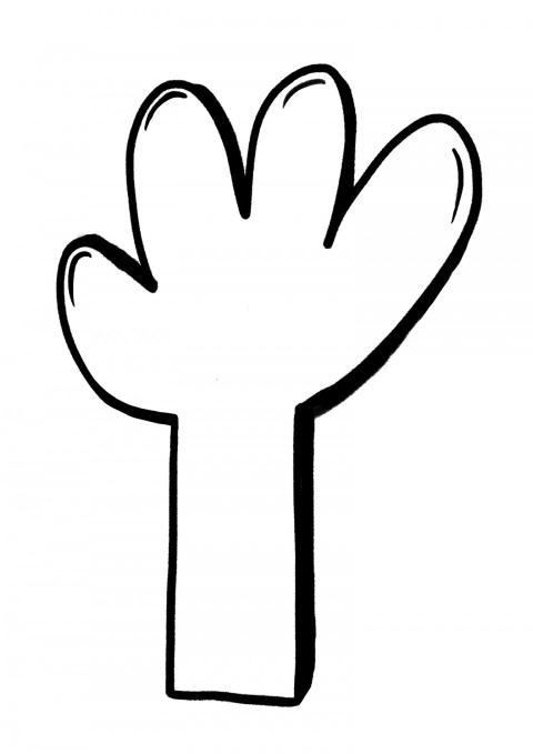 Mano para saludar
