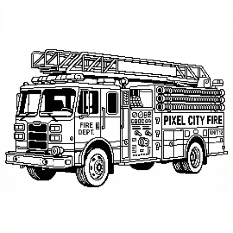 Camión Bomberos Pixel