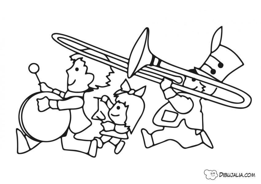 Una banda de tres músicos