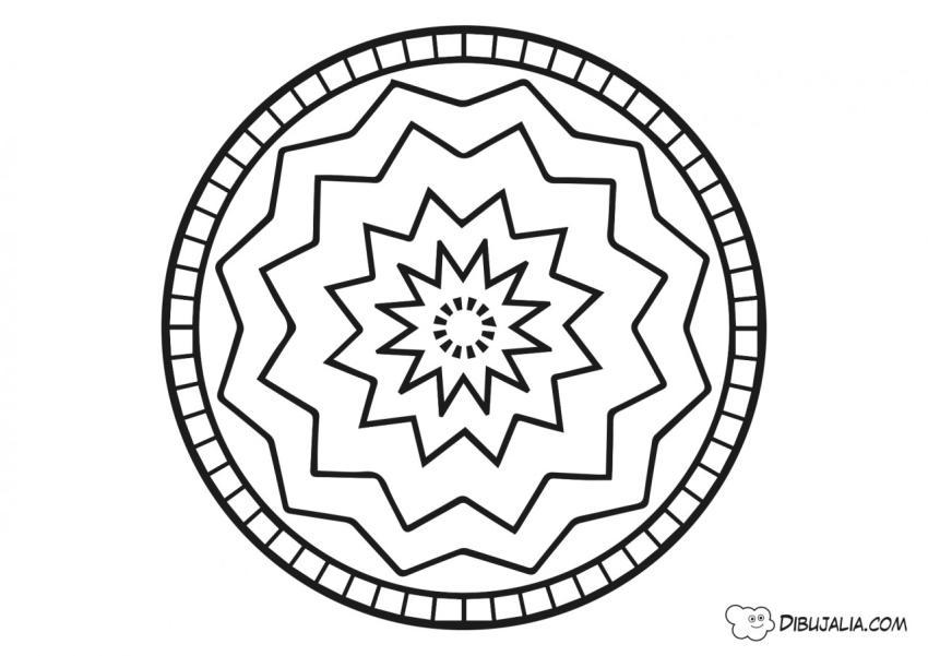 Mandala Sol Zig Zag
