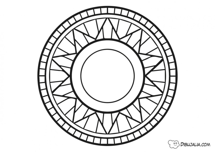 Mandala Sol Geometrico