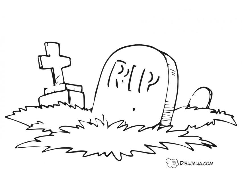 Cementerio con tumbas