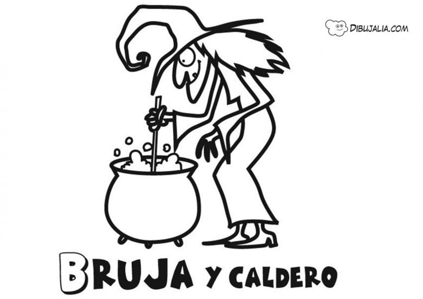 Bruja y caldero
