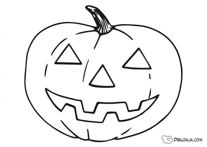 Calabaza genial y sonriente