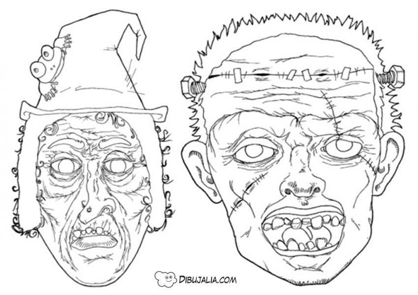 Caretas de terror halloween