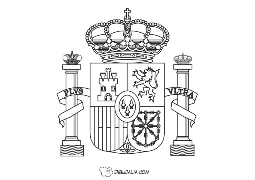Escudo de España para colorear