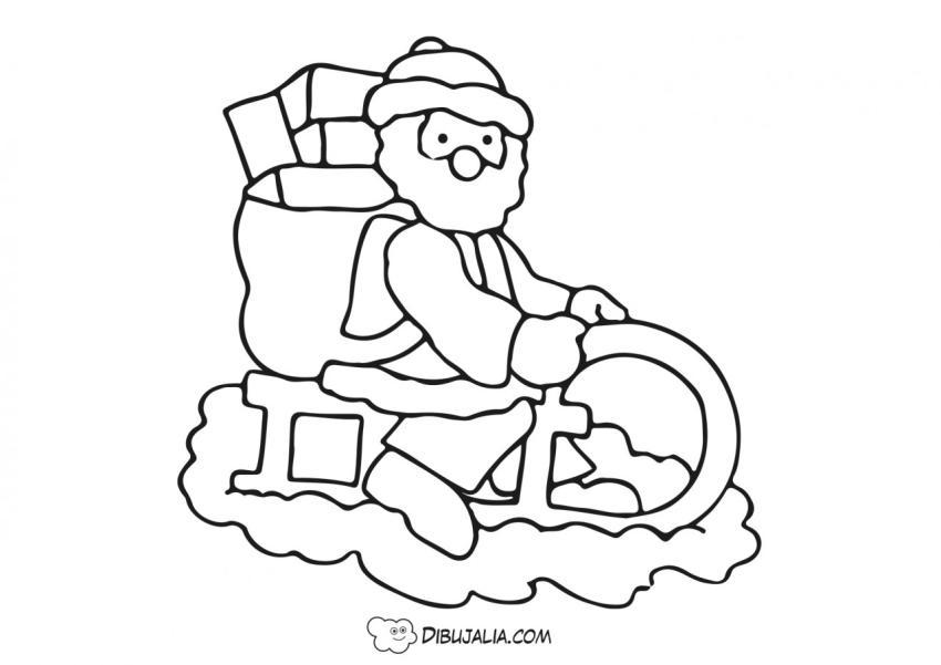 Papa Noel en trineo