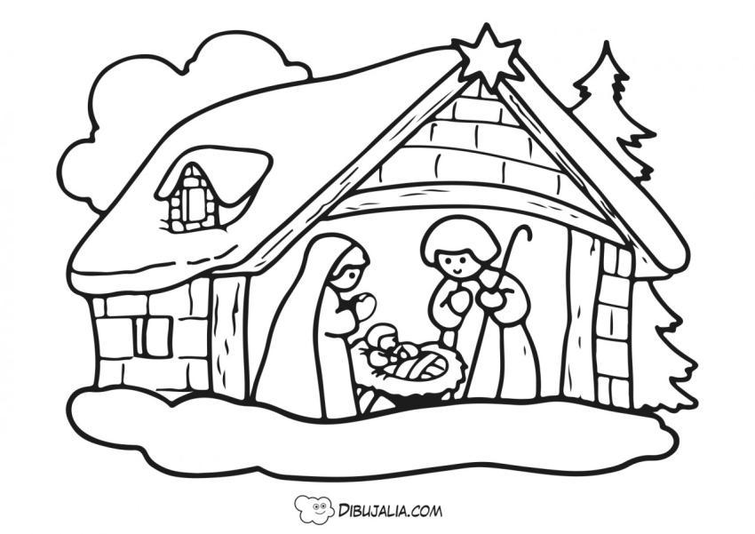 Portal de Belén en Navidad