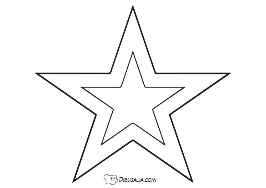 Siluetas de estrella de navidad