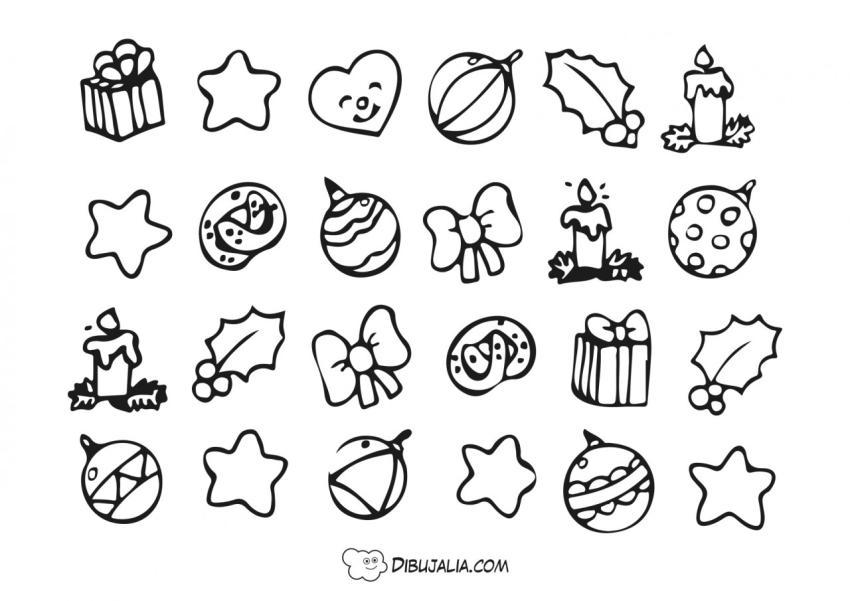 Adornos recortables para árbol navidad