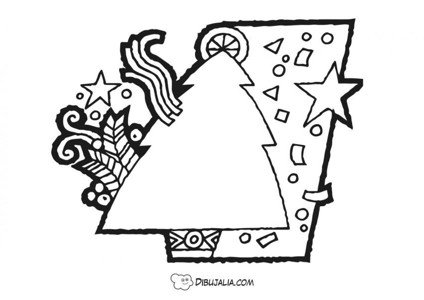 Postal árbol de navidad