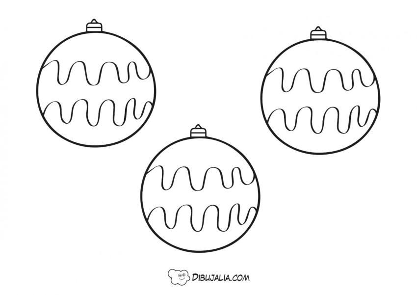 Bolas de navidad ondas