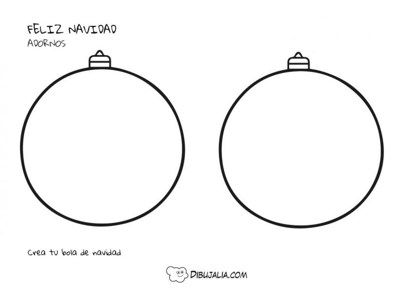 Ficha siluetas bolas de navidad