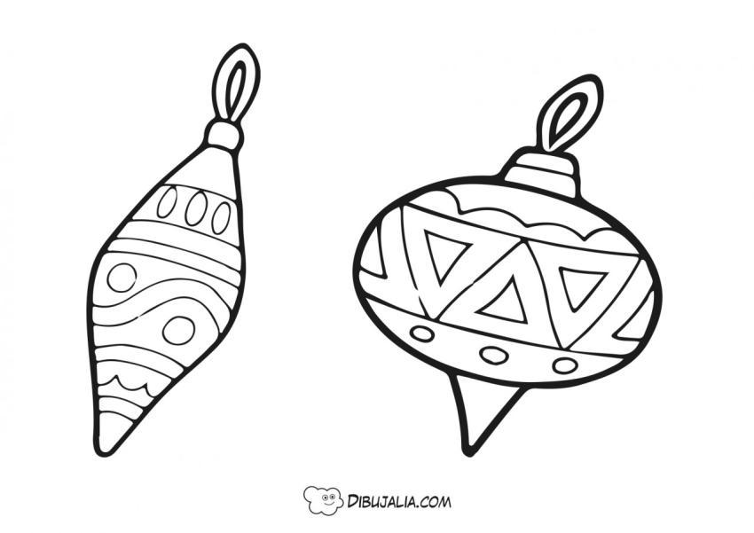 Bolas de navidad formas variadas