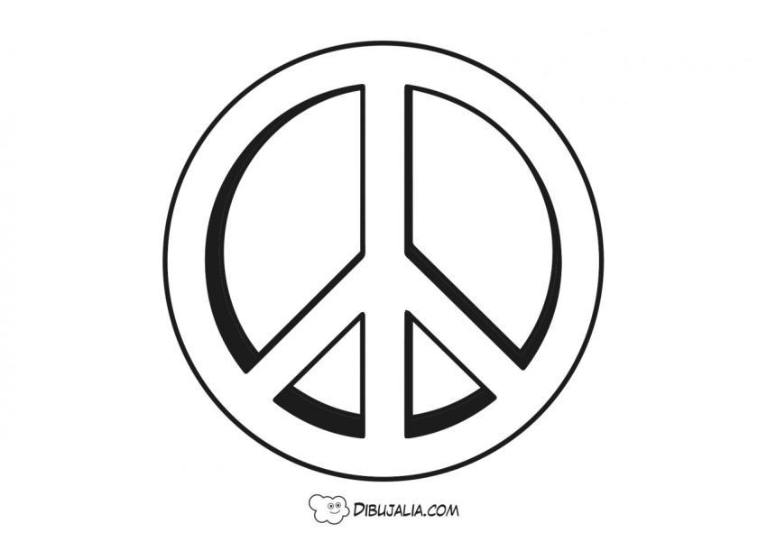 Símbolo de la Paz hippie 3D
