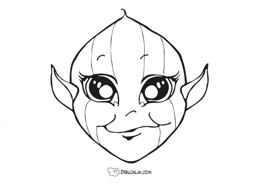 Máscara extraterrestre alien