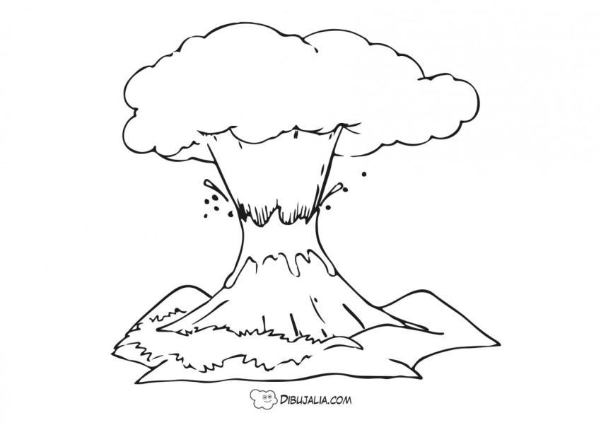 Explosión de un volcán