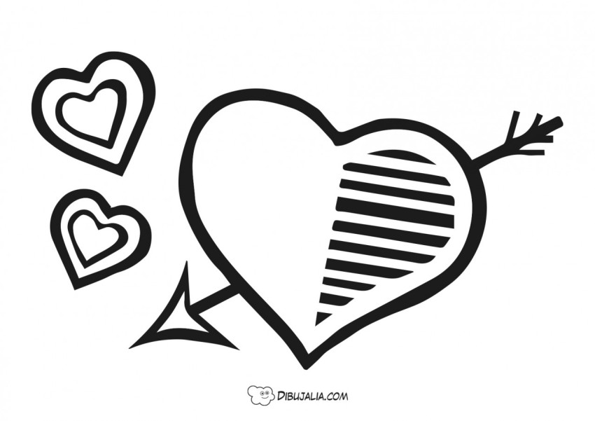 Corazones y flechas