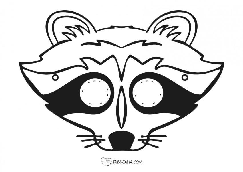 Máscara de mapache