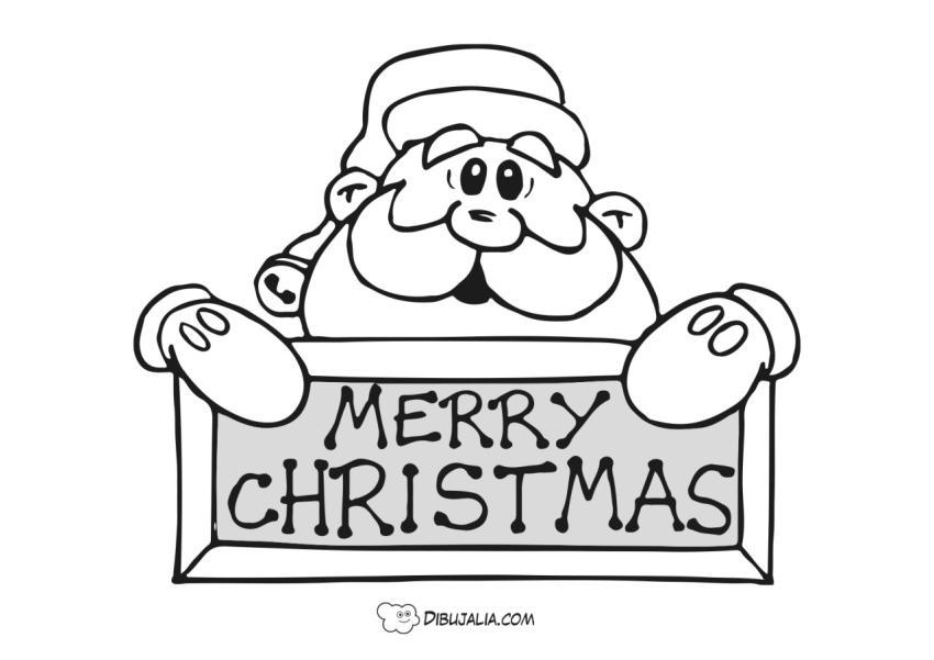 Papa Noel Cartel Navidad