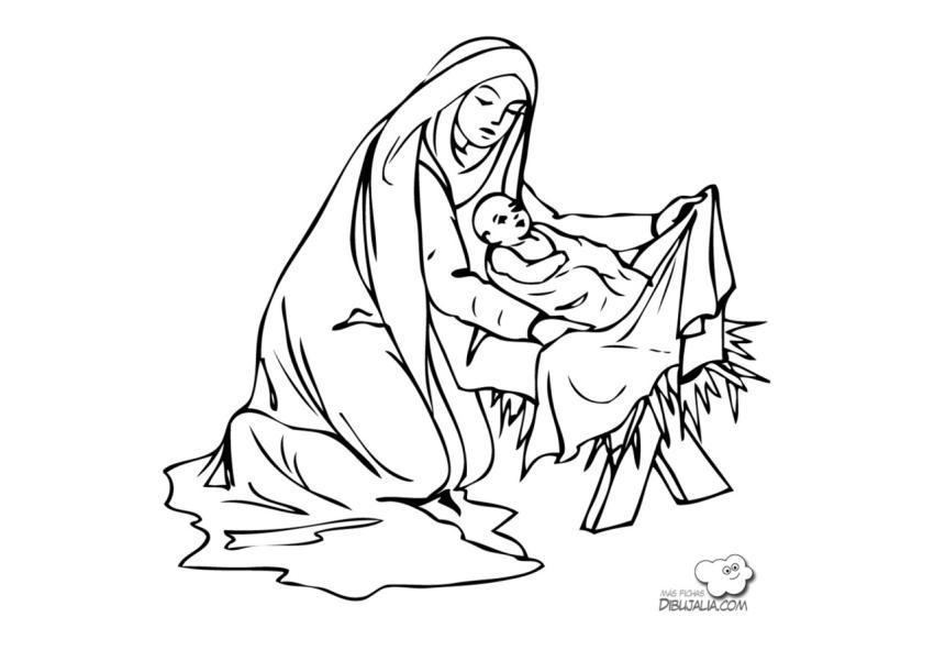 María y el niño Jesús