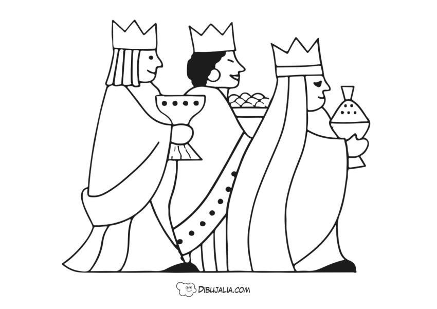 Reyes Magos con ofrendas