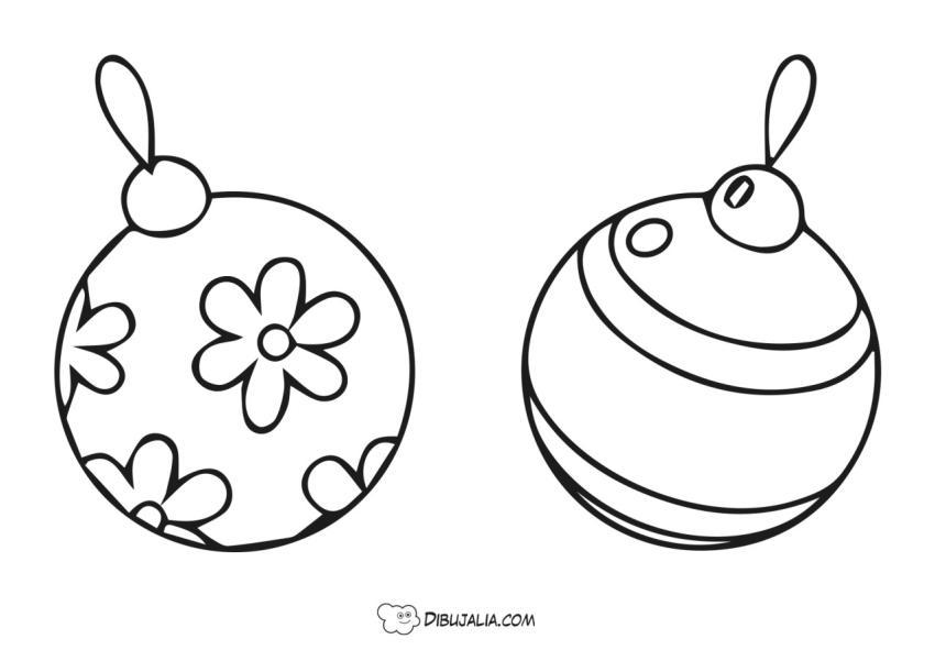 Bolas de navidad flores