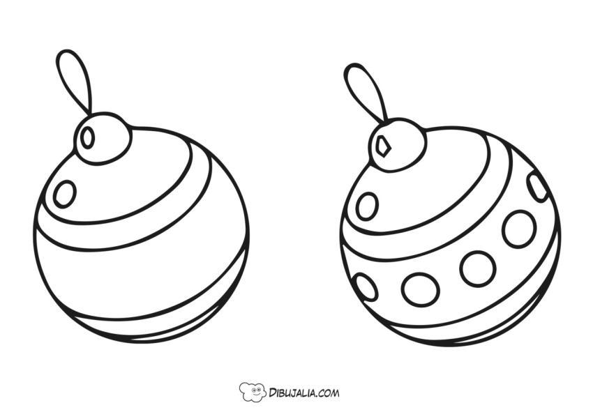 Bolas de navidad completar circulos