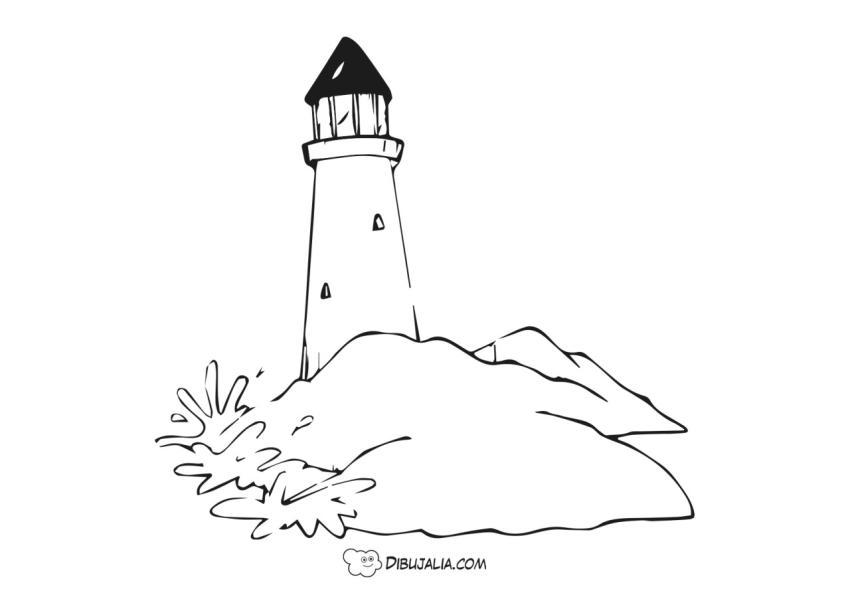 Faro en el mar