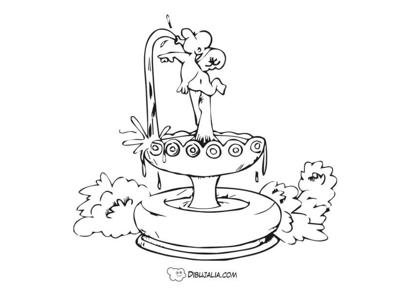 Fuente de una plaza