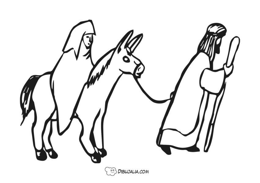 Camino de Belén Maria y José