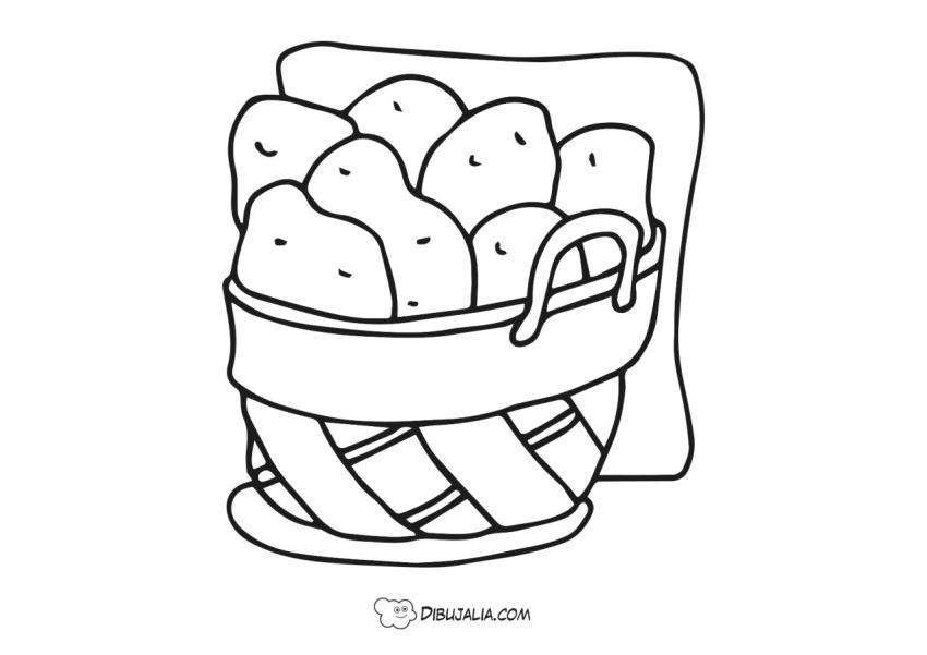 Cesta de patatas
