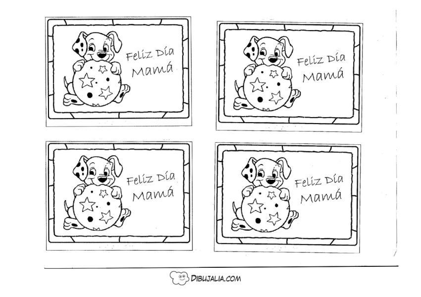 Tarjetas Perrito dia Madre