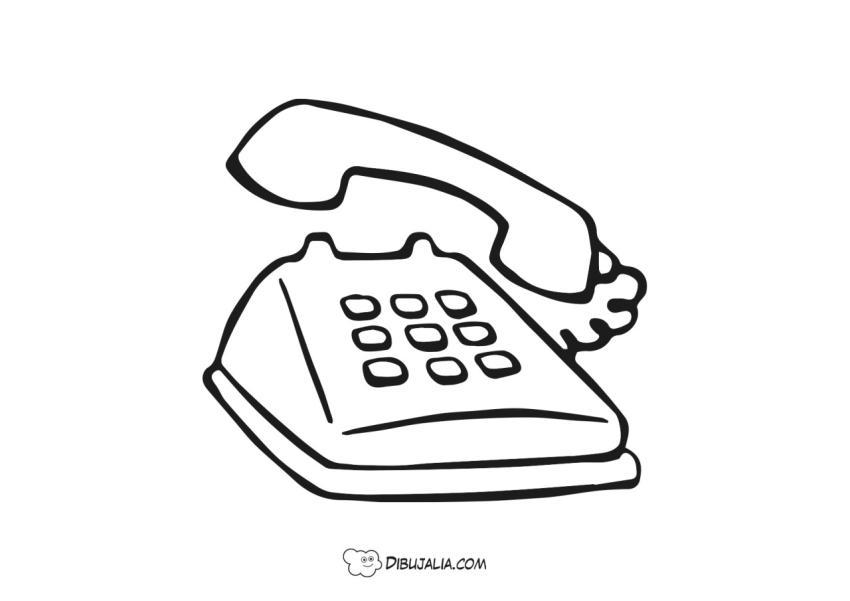 Viejo teléfono de botones