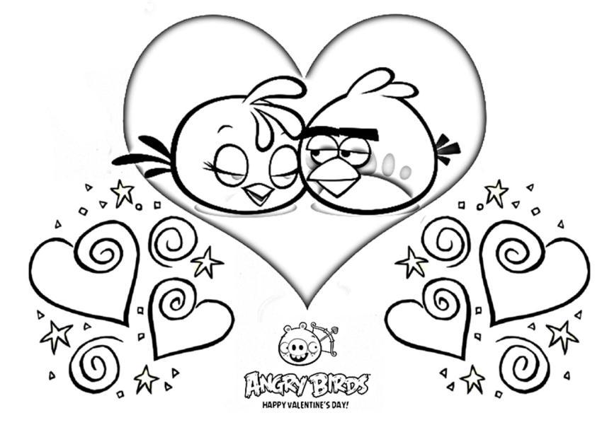Angry Birds en el Día de los Enamorados