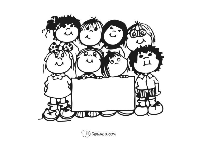 Niñas de Varias Culturas con Cartel 8M