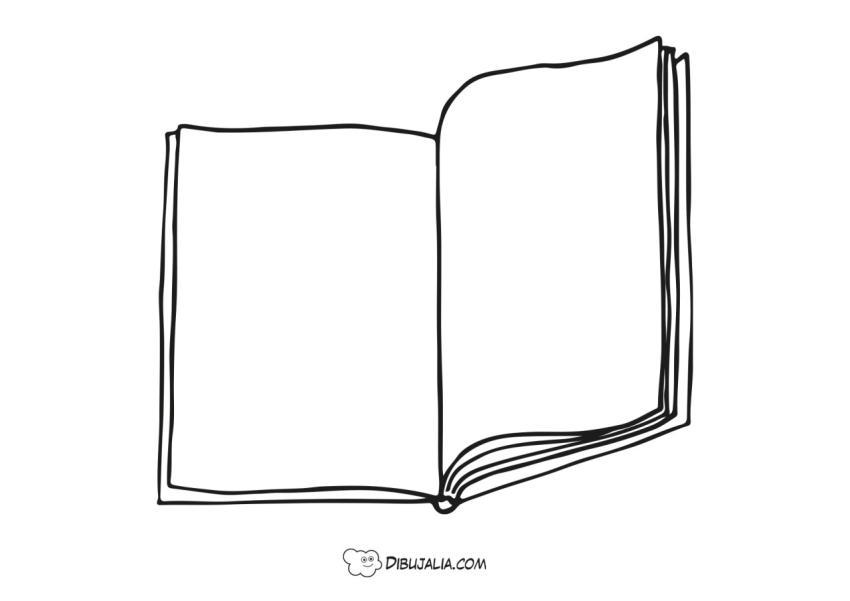 Plantilla de un Libro Abierto