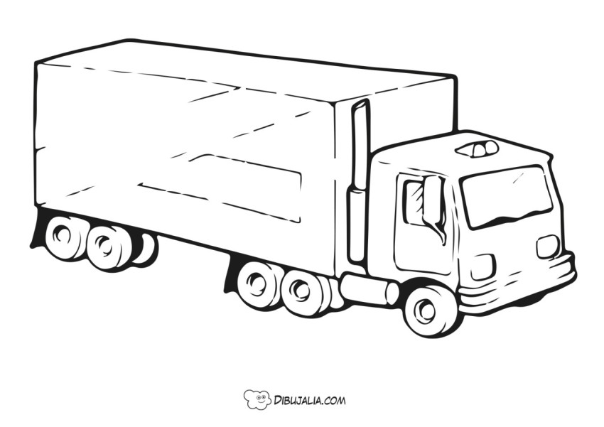 Camión de transporte trailer