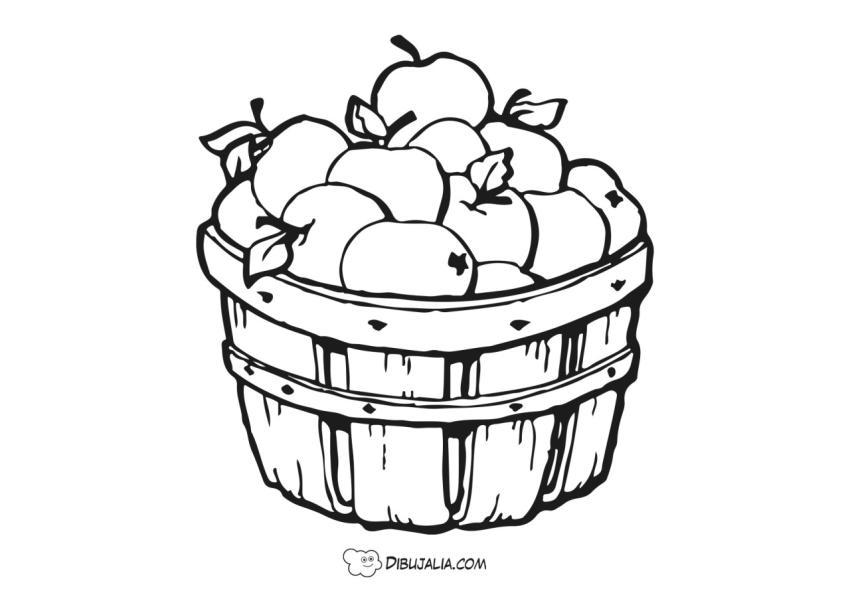Cesta de manzanas