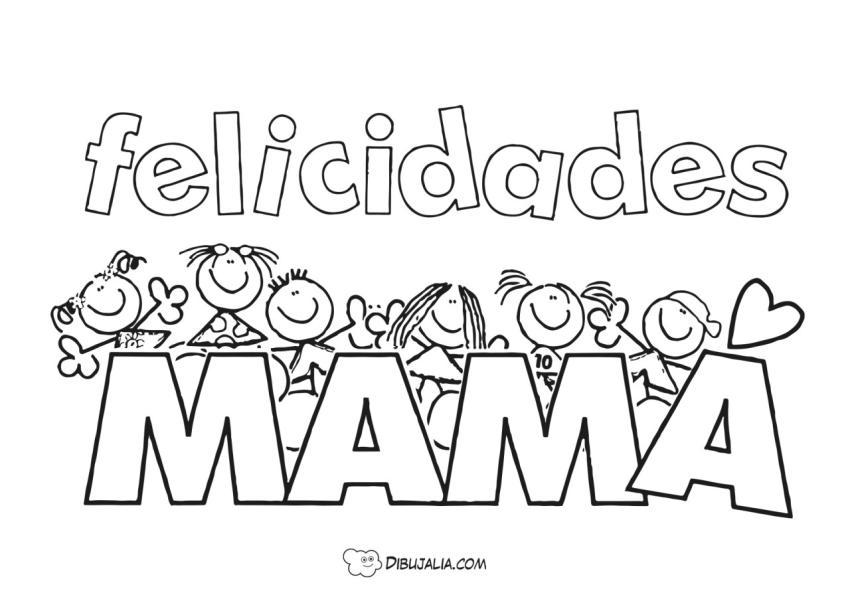 Cartel Felicidades MAMA