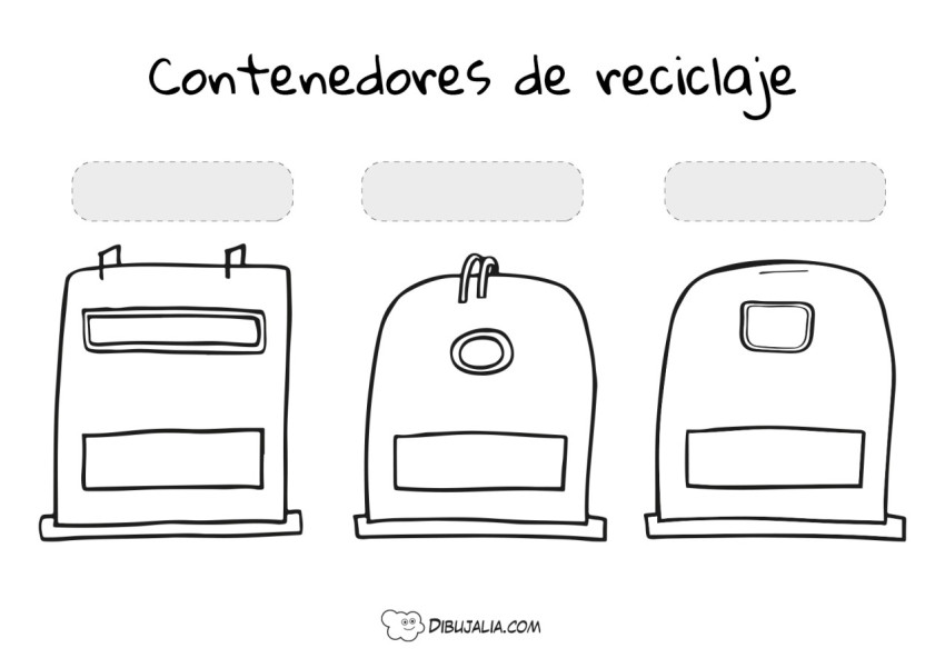 Contenedor de reciclaje - Dibujo #2925 - Dibujalia - Los mejores