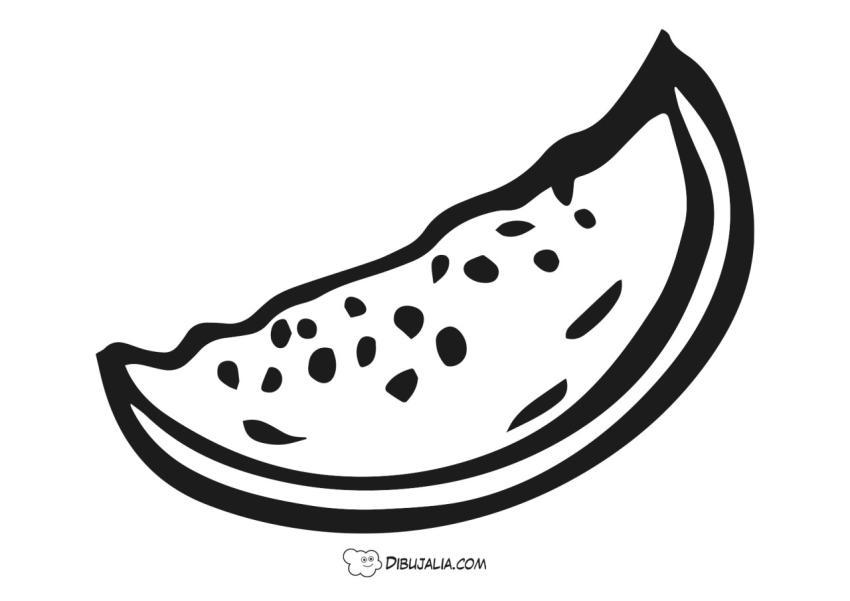 Raja de sandia fresca